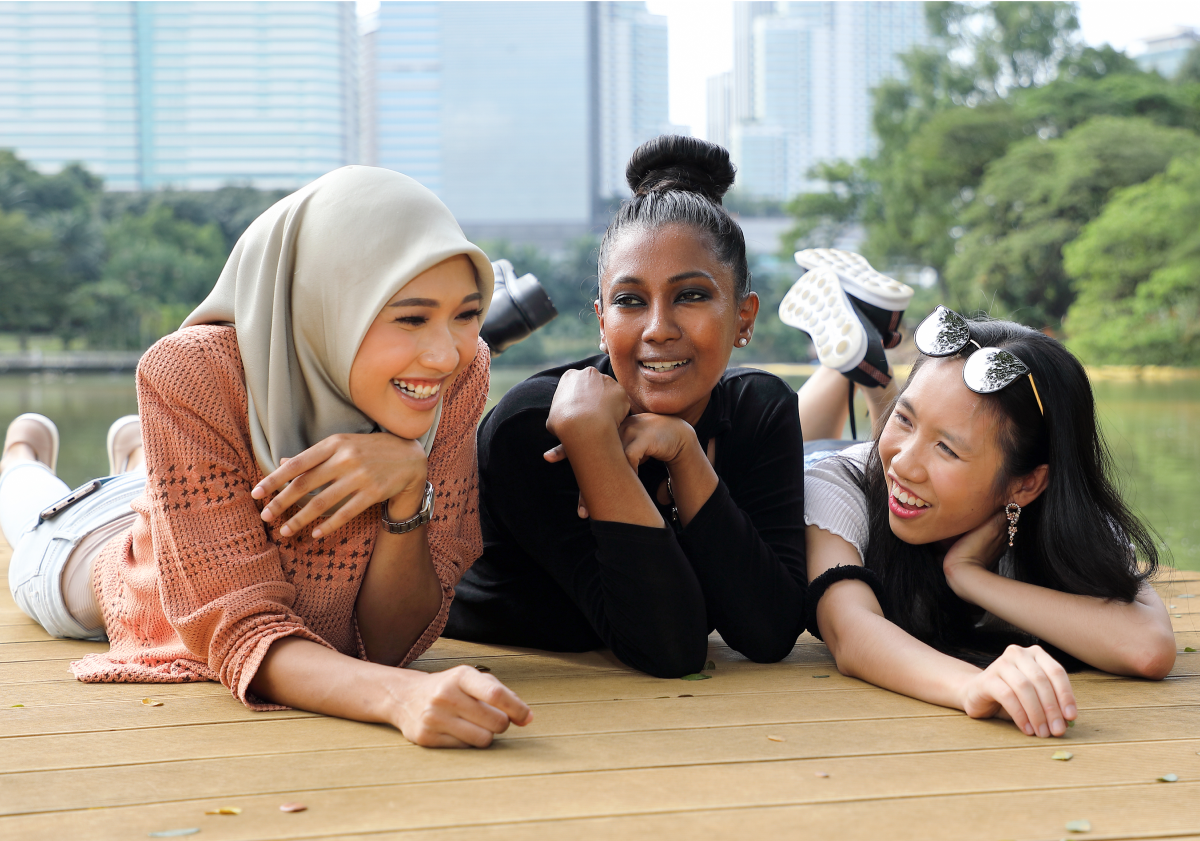 Photo of woman in a park in Malaysia