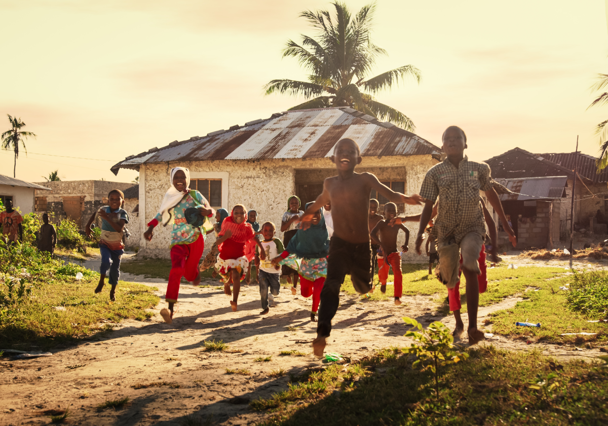 Children playing in Burundi