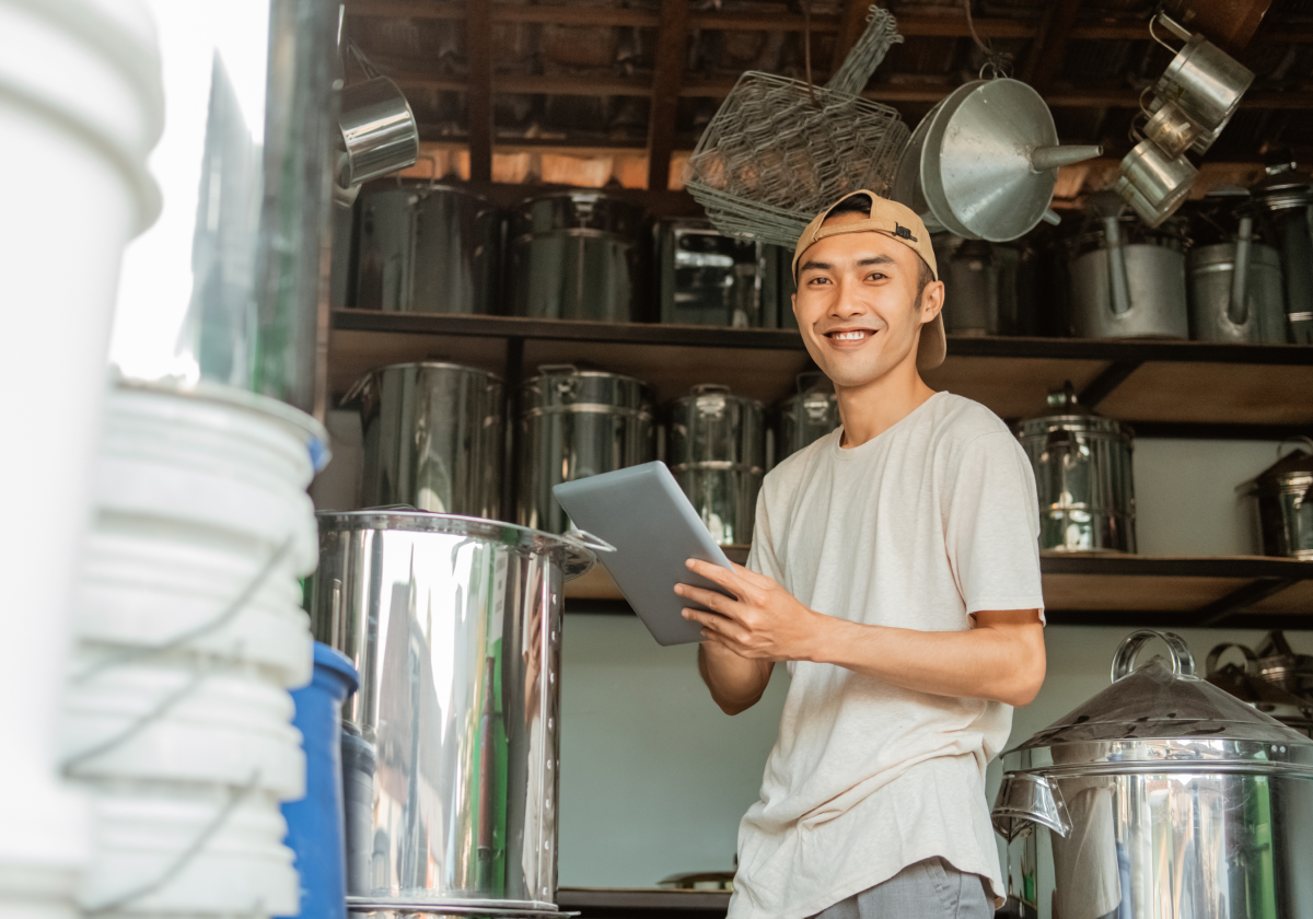 Photo of a man working in the Philippines