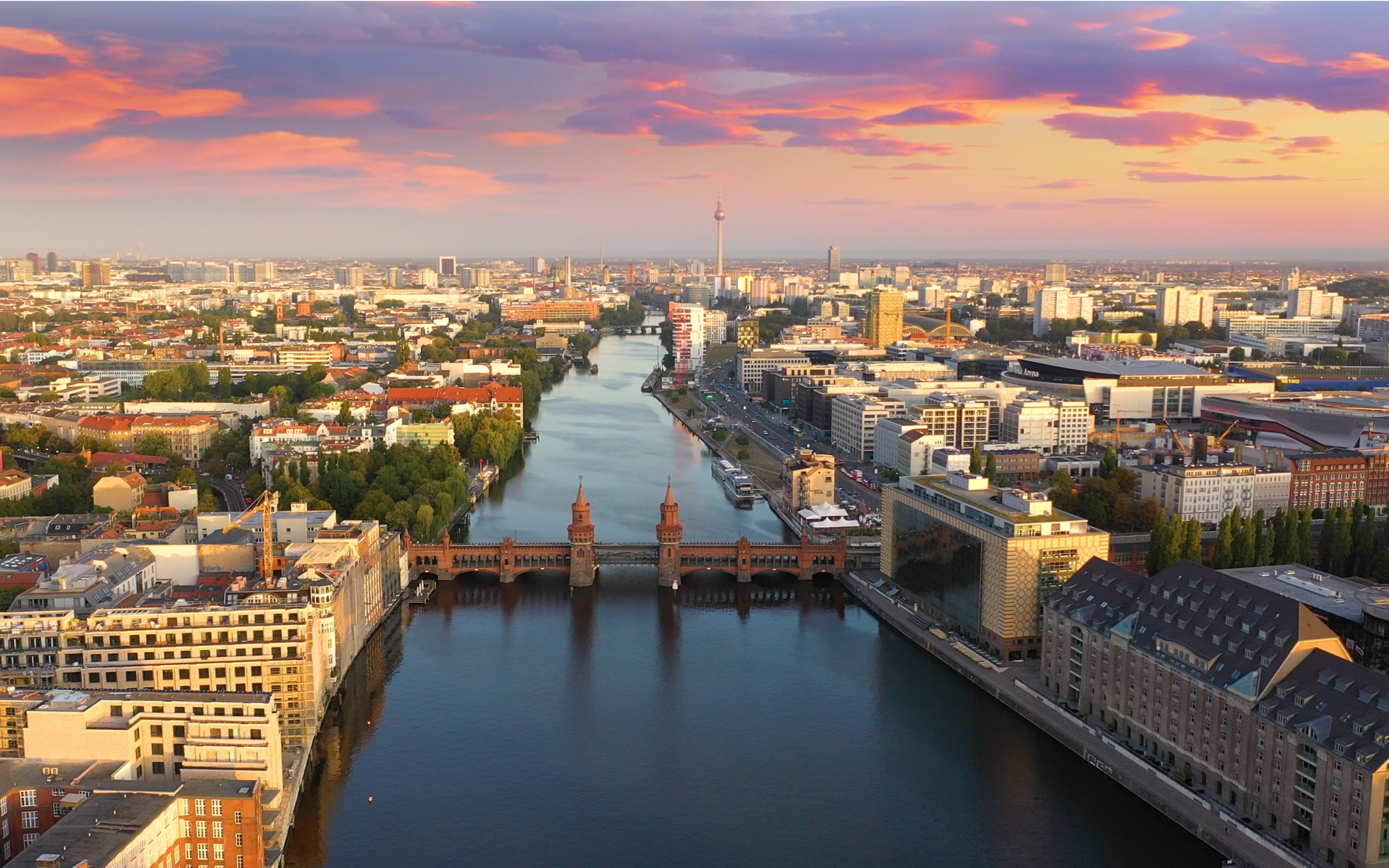 Aerial view of city in Germany