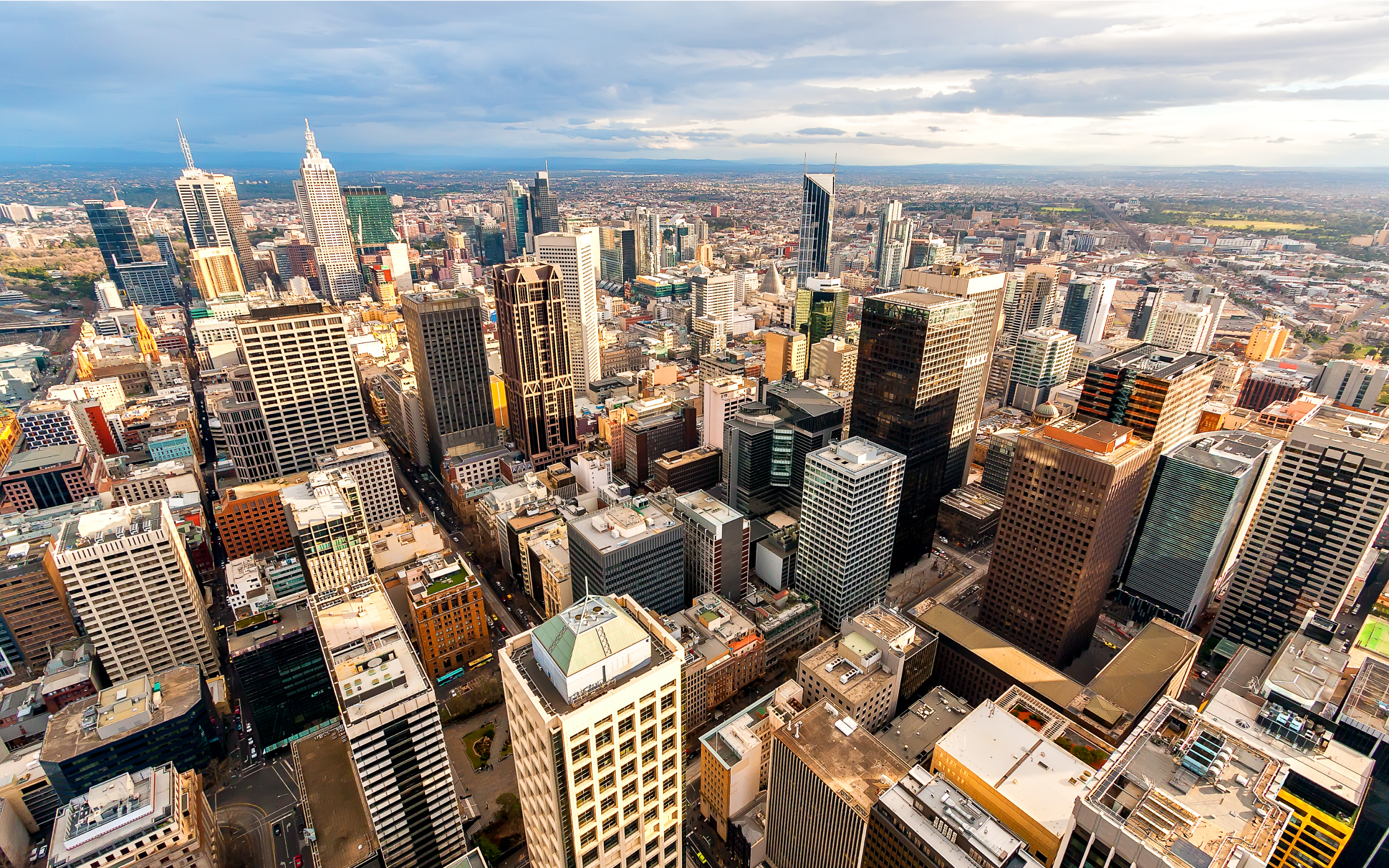 Aerial view of Australia